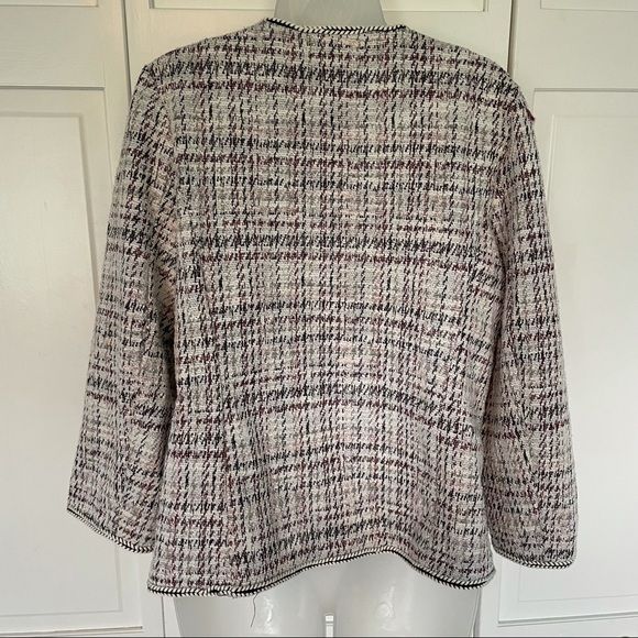 Max Studio Blazer Suit Skirt Set Plaid Career Office Business Professional Tweed - Picture 5 of 16